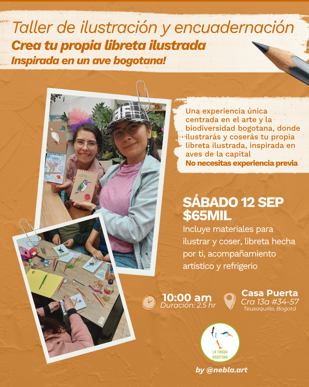 Crea tu propia libreta ilustrada - Edición Amor y Amistad en Bogotá