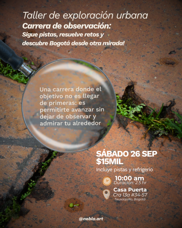Carrera de observación - Laboratorio de exploración urbana