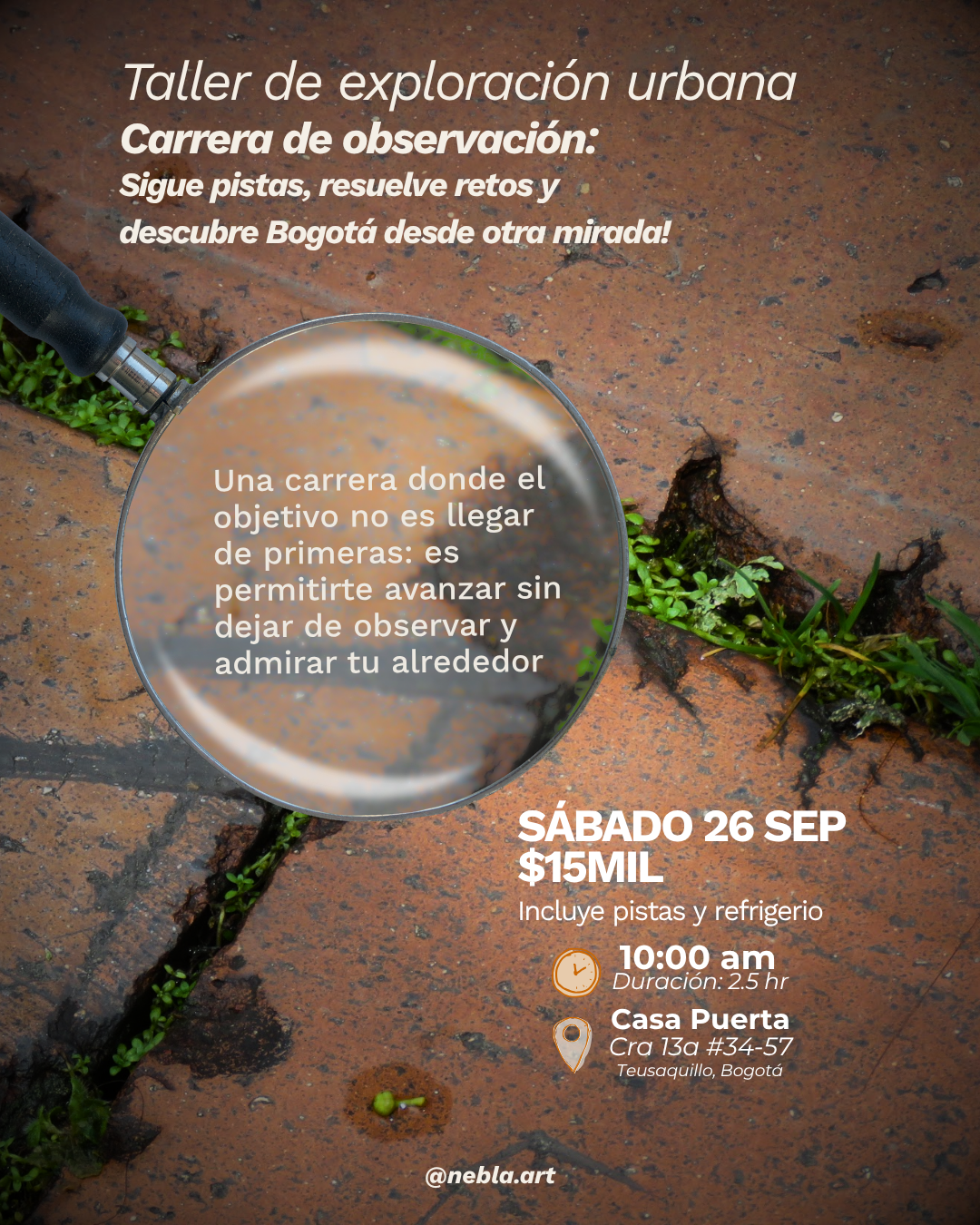 Carrera de observación - Laboratorio de exploración urbana